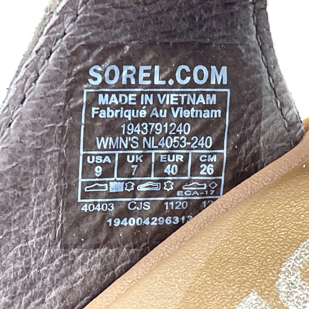 Sorel Ella II Sandals Womens Size 9 Bronze Metallic Strappy Casual Slip On Shoes